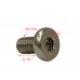FixtureDisplays® Button Head Socket Cap Screws M6x10mm  20PK 15146